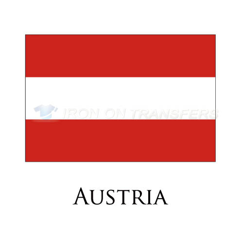 Austria flag Iron-on Stickers (Heat Transfers)NO.1820